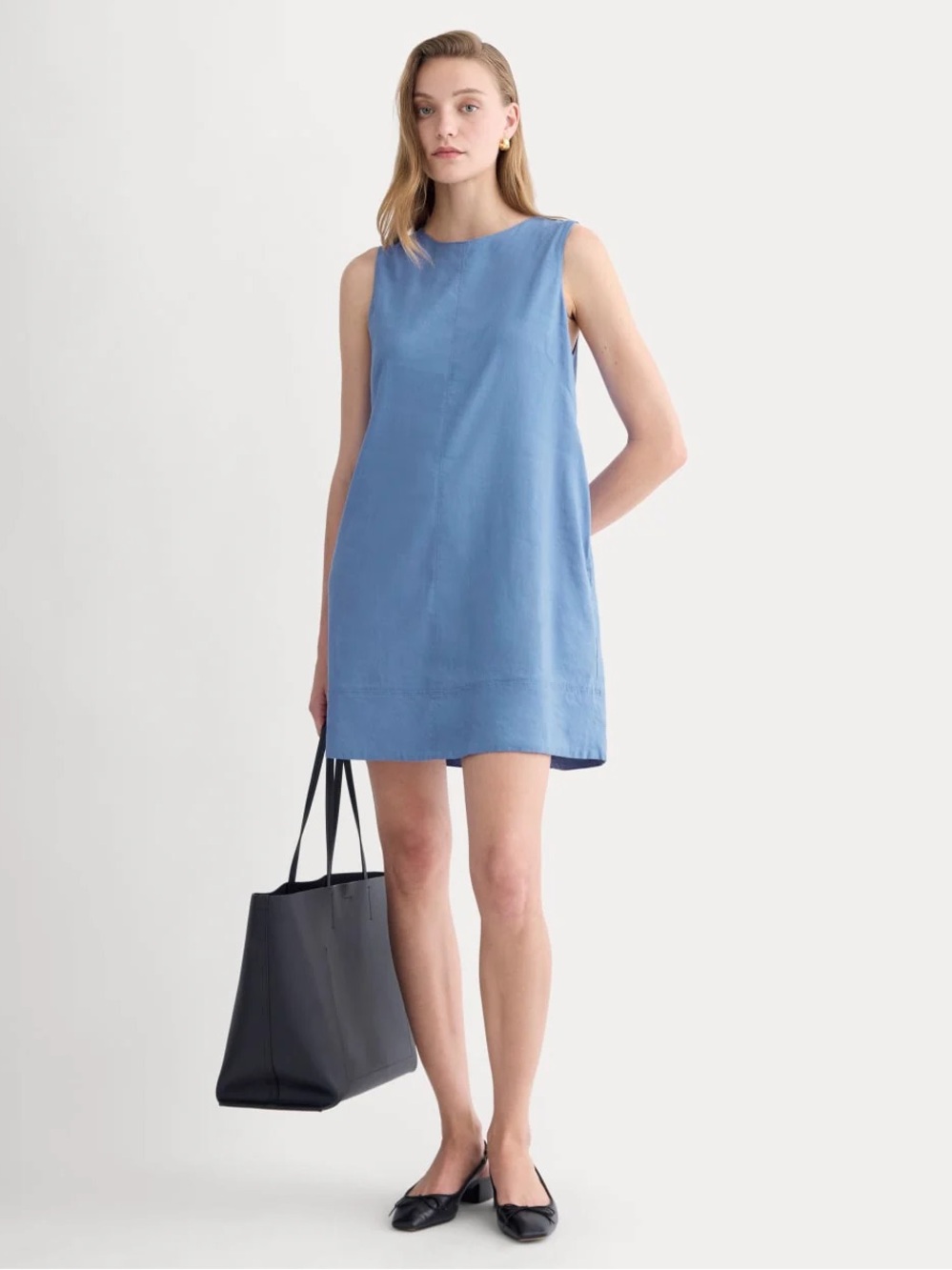 Everlane Shift Dress in Stretch Linen